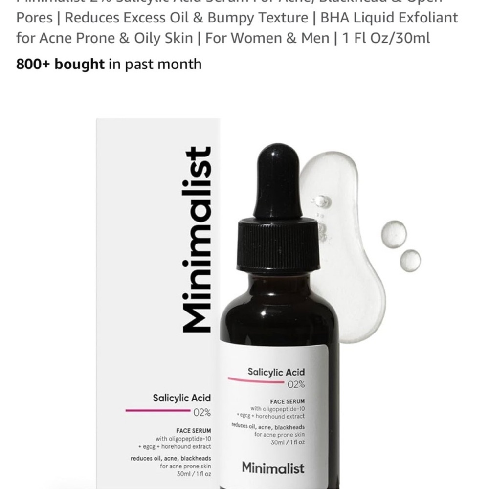 Salicylic Acid 2% Face Serum - Black